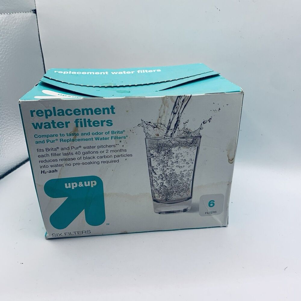 Universal Replacement Water Filters  Up & Up  6 Pack All sealed Open Box